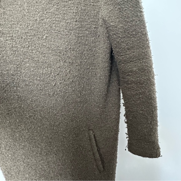 BB Dakota Taupe Knit Cardigan Coat Wool Mix Size XS - Picture 8 of 10
